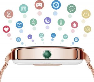 Smartwatch Active Band ZX19 Różowe złoto 4