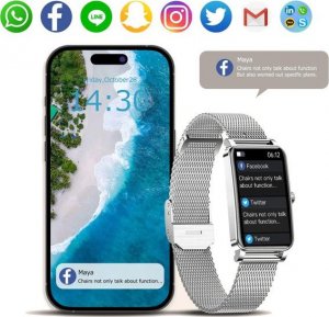 Smartwatch Active Band ZX19 Różowe złoto 5