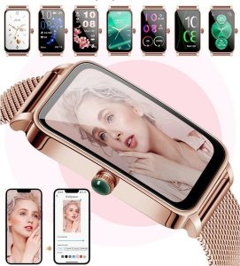Smartwatch Active Band ZX19 Różowe złoto 9