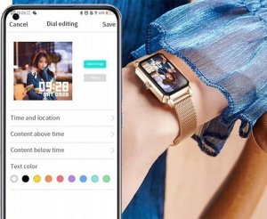 Smartwatch Active Band ZX19 Różowe złoto 10