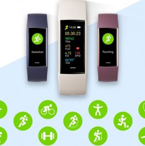 Smartwatch Active Band C80 Fioletowy 14