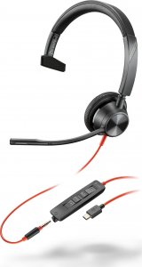 Słuchawki HP HP Poly Blackwire 3315 Monaural USB-C Headset +3.5mm Plug +USB-C/A Adapter 2