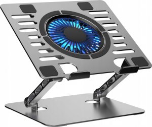 Podstawka chłodząca Art P12 laptop stand aluminum 13/24/23 cm adjustable height+angle+vent+LED 3