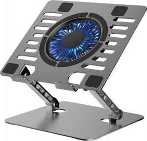 Podstawka chłodząca Art P12 laptop stand aluminum 13/24/23 cm adjustable height+angle+vent+LED 4