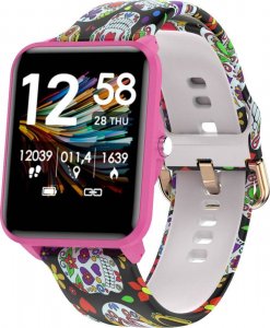 Smartwatch Bemi KIX-M + Słuchawki BT Bemi Tutti Czarno-różowy 1