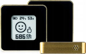 SMART HOME AIR QUALITY SENSOR/GOLD/BLACK AIRV-ELEG AIRVALENT 3