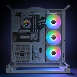 Chłodzenie wodne Thermaltake Thermaltake TH420 V2 ARGB Sync All-In-One Liquid Cooler Snow Edition, water cooling (white) 7