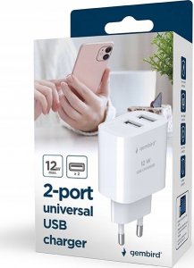 Ładowarka Gembird Ładowarka sieciowa Gembird TA-UC-2A12-01 biała 3
