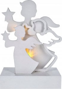 Dekoracja świąteczna Solight Solight LED andělé, dřevo, bílá barva, 2x AA 1
