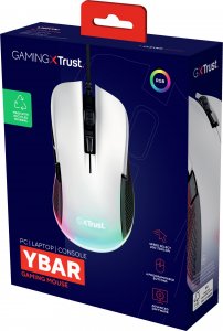 Mysz Trust herni mysz GXT 922W YBAR Eco* Gaming Mouse, optická, USB, bia?a 7