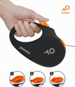 Yomate YOMATE! SMYCZ AUTOMATYCZNA DLA ŚREDNIEGO PSA DO 25KG ZWIJANA + POJEMNIK 4