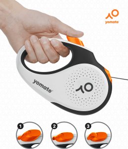 Yomate YOMATE! SMYCZ AUTOMATYCZNA DLA ŚREDNIEGO PSA DO 25KG ZWIJANA + POJEMNIK 4