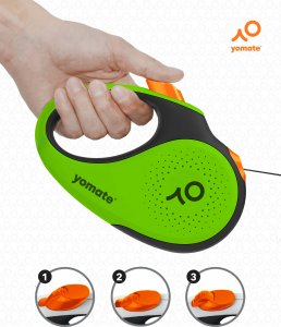 Yomate YOMATE! SMYCZ AUTOMATYCZNA DLA ŚREDNIEGO PSA DO 25KG ZWIJANA + POJEMNIK 4