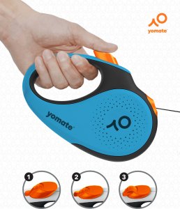 Yomate YOMATE! SMYCZ AUTOMATYCZNA DLA ŚREDNIEGO PSA DO 25KG ZWIJANA + POJEMNIK 4