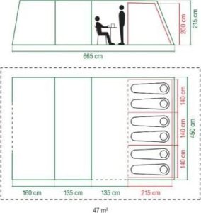 Namiot turystyczny Coleman Weathermaster 6 XL BlackOut 6