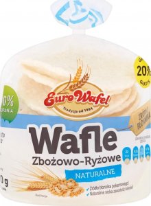 Eurowafle Eurowafel Wafle zbożowo-ryżowe naturalne 70 g (12 sztuk) 1