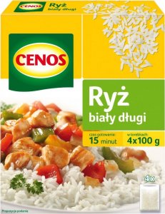 Cenos Cenos Ryż biały długi 400 g (4 torebki) 1