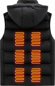 Mozos HV5 Ogrzewana elektryczna kamizelka unisex r. L czarna 8
