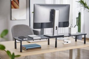 Mozos SPM2 - Stolik na 2 monitory, czarny 4