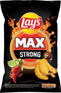 LAYs Lay's Strong Chipsy karbowane Chilli&Lime 120 g 1