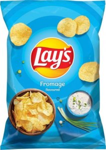 LAYs Lay's Chipsy ziemniaczane fromage o smaku śmietanki z ziołami 130 g 1