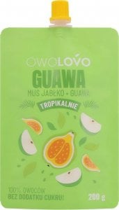 Owolovo Owolovo Mus tropikalny o smaku guawa-jabłko 200 g 1