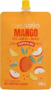 Owolovo OWOLOVO Mango Mus jabłko mango 200 g 1
