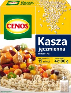 Cenos Cenos Kasza jęczmienna mazurska 400 g (4 x 100 g) 1