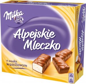 Milka Milka Alpejskie Mleczko Pianka o smaku waniliowym 330 g (30 sztuk) 1