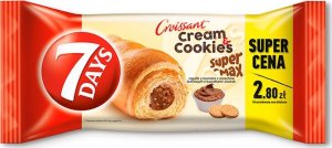 7 DAYS 7 Days Cream & Cookies Max Rogalik z kremem z orzechów laskowych z kawałkami ciastek 110 g 1