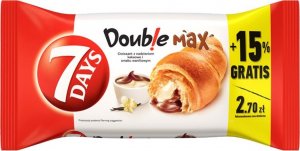 7 DAYS 7 Days Doub!e Max Croissant z nadzieniem o smaku kakaowym i waniliowym 110 g 1