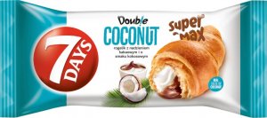 7 DAYS 7 Days Doub!e Super Max Rogalik z nadzieniem kakaowym i o smaku kokosowym 110 g 1