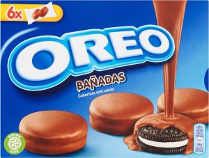 Oreo Oreo Ciastka kakaowe z nadzieniem o smaku waniliowym oblane polewą kakaową 246 g (12 sztuk) 1