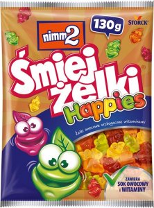 Nimm2 nimm2 Śmiejżelki Happies Żelki owocowe wzbogacone witaminami 130 g 1