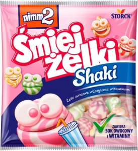 Nimm2 nimm2 Śmiejżelki Shaki Żelki owocowe wzbogacone witaminami 90 g 1