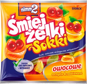 Nimm2 nimm2 Śmiejżelki Sokki Żelki owocowe wzbogacone witaminami 90 g 1