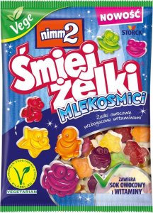 Nimm2 nimm2 Śmiejżelki Mlekosmici Żelki owocowe wzbogacone witaminami 90 g 1