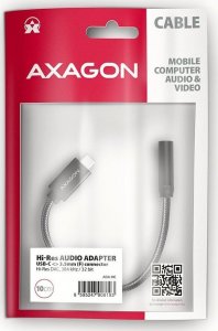 Adapter USB Axagon ADA-HC USB-C - Jack 3.5mm Czarny  (ADA-HC) 9