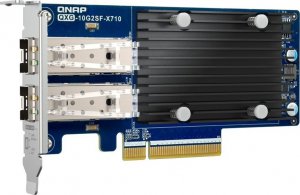 Kontroler Qnap Dwuportowa sieciowa karta rozszerzeń QXG-10G2SF-X710 10GbE d-p SFP+ network expand card 1