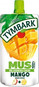 Tymbark Tymbark Mus 100% mango jabłko banan 120 g 1