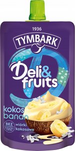 Tymbark Tymbark Mus Deli&fruits o smaku bananowym z wiórkami kokosa 170 g 1