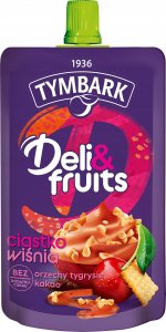 Tymbark Tymbark Mus Deli&fruits o smaku wiśni z ciasteczkiem 170 g 1