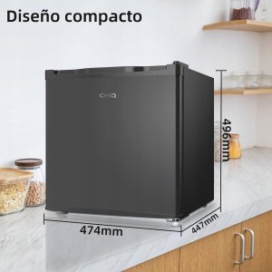 Lodówka CHiQ CHiQ CSD31D4E minibar, 31 litrů, 2 přihrádky, -24 °C až +10 °C, mrazák - lednice, 41 dB 2