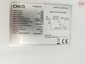 Lodówka CHiQ CSD46D4RE minibar, 46 litry, 2 przegródki, 0 °C aż +10 °C, 39 dB, czerwony 14