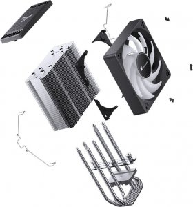 Chłodzenie CPU Jonsbo CR-1000 EVO Color Czarny 22