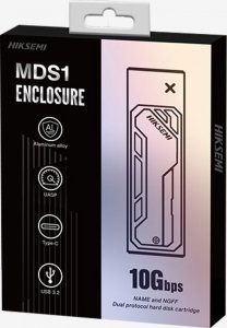Kieszeń Hikvision HIKSEMI externí box MDS1, M.2 SATA NVMe Enclosure, Až 2280, černá 3