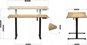 Biurko Mark Adler Leader 7.0 Czarne 120 cmx60 cm 5
