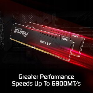 Pamięć Kingston Fury Beast, DDR5, 64 GB, 6400MHz, CL32 (KF564C32BBEK2-64) 3