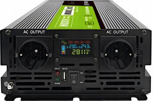 Przetwornica Green Cell PowerInverter LCD 24V/230V 3000W/6000W (INVGC24P3000LCD) 2