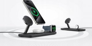 Ładowarka Anker Stacja magnetyczna pozioma MagGo 15W 3-in-1 Czarna 5
